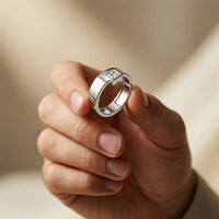 0.25CTW Princess Apex Bezel Lab Grown Diamond Ring For Men White