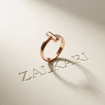 0.20CTW Round Vertex Pavé Lab Grown Diamond Ring For Men Rose Gold