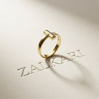 0.20CTW Round Vertex Pavé Lab Grown Diamond Ring For Men Gold