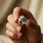 1 CTW Round Apex Orbit Lab Grown Diamond Ring For Men White