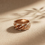 0.65CTW Round Tempest Pavé Lab Grown Diamond Band For Men Rose Gold
