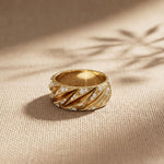 0.65CTW Round Tempest Pavé Lab Grown Diamond Band For Men Gold