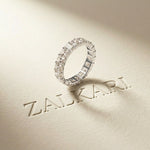 4.90CTW Radiant Cut Lab Grown Diamond Eternity Band For Men White