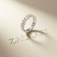 4.90CTW Radiant Cut Lab Grown Diamond Eternity Band For Men White