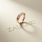 0.55 CTW Round Arcadia Lab Grown Diamond Band Ring For Men Rose Gold