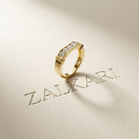 0.55 CTW Round Arcadia Lab Grown Diamond Band Ring For Men Gold