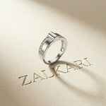 0.20 CTW Round Vanguard Dual Pavé Lab Grown Diamond Ring For Men White