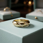 0.15CTW Round Diagonal Pavé Lab Grown Diamond Band Ring For Men Gold