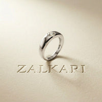 0.05CTW Round Solitaire Lab Grown Diamond Ring For Men White