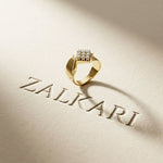 0.45CTW Round Cluster Lab Grown Diamond Statement Ring For Men Gold