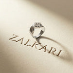 0.45CTW Round Cluster Lab Grown Diamond Statement Ring For Men White