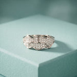 0.45CTW Round Abstract Pavé Lab Grown Diamond Band Ring For Men White