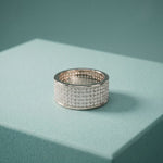 1.85CTW Round Pavé Lab Grown Diamond Band Ring For Men White