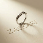 0.07CTW Round Pavé Bar Open Band Lab Grown Diamond Ring For Men White
