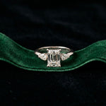3.20ctw Radiant Lab Grown Diamond Elvaria Three Stone Ring
