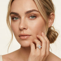 Marquise Lab Grown Diamond Evanthe Three Stone Ring 3.30ctw