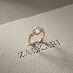 Oval Lab Grown Diamond Alouette Three Stone Ring 3.30ctw