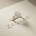 Marquise Lab Grown Diamond Evanthe Three Stone Ring 3.30ctw