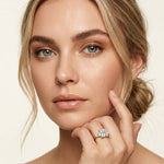 Princess Cut Lab Grown Diamond Seraphielle Three Stone Engagement Ring