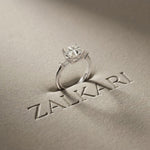 Princess Cut Lab Grown Diamond Seraphielle Three Stone Engagement Ring