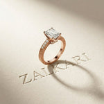 2.20CTW Emerald Cut Vintage Engraved Lab Grown Diamond For Women Rose Gold