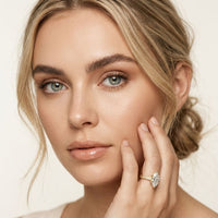 2.25CTW Marquise Antique Inspired Lab Grown Diamond  Ring For Women Gold