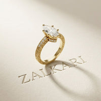 2.25CTW Marquise Antique Inspired Lab Grown Diamond  Ring For Women Gold