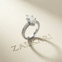 2.25CTW Marquise Antique Inspired Lab Grown Diamond  Ring For Women White