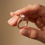 2.20CTW Pear Cut Vintage Scrollwork Lab Grown Diamond For Women Rose Gold