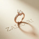 2.20CTW Pear Cut Vintage Scrollwork Lab Grown Diamond For Women Rose Gold