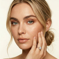 2.20CTW Pear Cut Vintage Scrollwork Lab Grown Diamond For Women Rose Gold