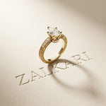 2.20CTW Pear Cut Vintage Scrollwork Lab Grown Diamond For Women Gold