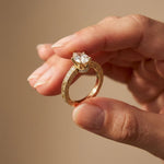 2.20CTW Pear Cut Vintage Scrollwork Lab Grown Diamond For Women Gold