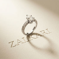 2.20CTW Pear Cut Vintage Scrollwork Lab Grown Diamond For Women White