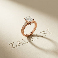 2.20CTW Radiant Cut Ornate Vintage Lab Grown Diamond For Women Rose Gold