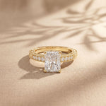 2.20CTW Radiant Cut Ornate Vintage Lab Grown Diamond For Women Gold