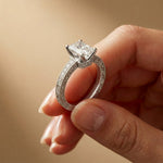 2.20CTW Radiant Cut Ornate Vintage Lab Grown Diamond For Women White