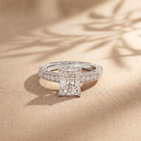 2.20CTW Radiant Cut Ornate Vintage Lab Grown Diamond For Women White