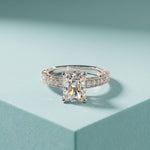 2.20CTW Radiant Cut Ornate Vintage Lab Grown Diamond For Women White