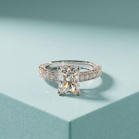 2.20CTW Radiant Cut Ornate Vintage Lab Grown Diamond For Women White