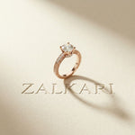 2.20CTW Round Cut Vintage Filigree Lab Grown Diamond For Women Rose Gold