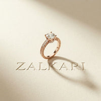 2.20CTW Round Cut Vintage Filigree Lab Grown Diamond For Women Rose Gold
