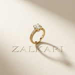 2.20CTW Round Cut Vintage Filigree Lab Grown Diamond For Women Gold