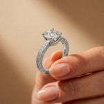 2.20CTW Round Cut Vintage Filigree Lab Grown Diamond For Women white