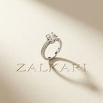 2.20CTW Round Cut Vintage Filigree Lab Grown Diamond For Women white