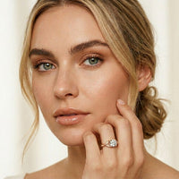 1.80CTW Cushion Cut Botanical Accent Lab Grown Diamond Ring For Women Rose Gold