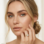 1.80CTW Cushion Cut Botanical Accent Lab Grown Diamond Ring For Women Gold