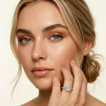 1.80CTW Heart Cut Floral Vine Lab Grown Diamond Ring For Women White