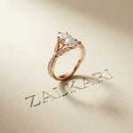1.80CTW Marquise Vintage Botanical Lab Grown Diamond Ring For Women Rose Gold