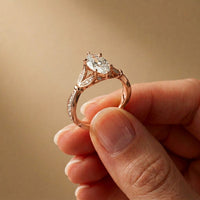 1.80CTW Marquise Vintage Botanical Lab Grown Diamond Ring For Women Rose Gold